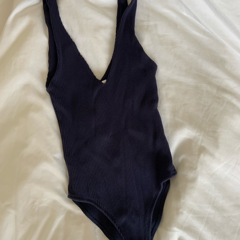 Navy Blue Bodysuit by Staple the Label